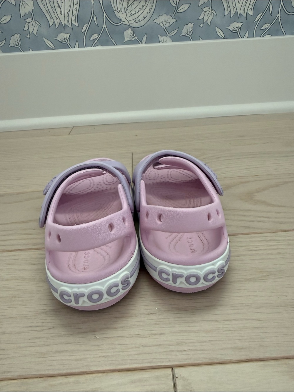 CROCS Kids' Pink & Lavender Dual-Strap Sandals